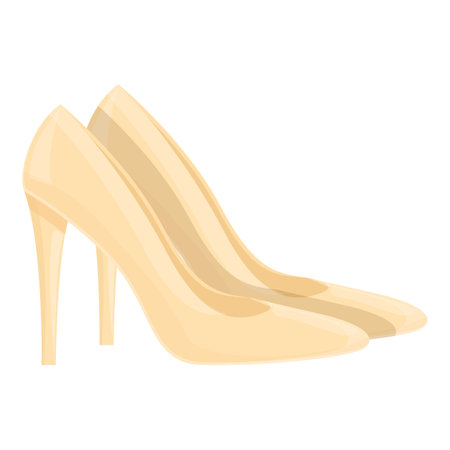 Female high heels shoes icon cartoon vector. Fashion shoe. Personal objectsのイラスト素材