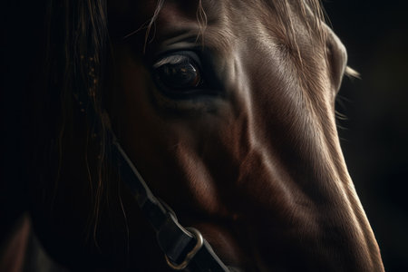 horse head closeup. pet animal. Generate AIの素材