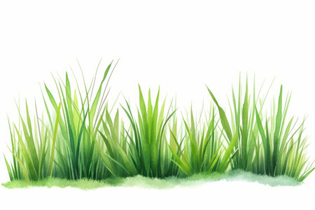 green leaf grass. spring plant. Generate AIの素材