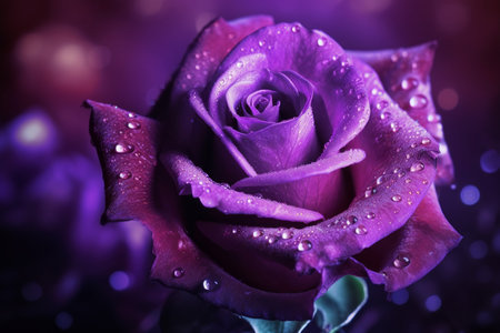 Purple rose flower gift. natural decoration. Generate AIの素材