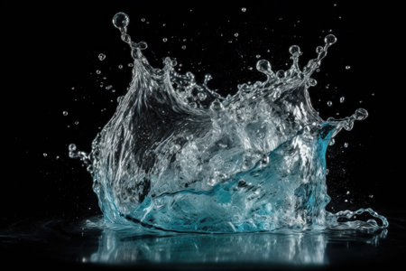 water splash. Clean drink motion. Generate AIの素材