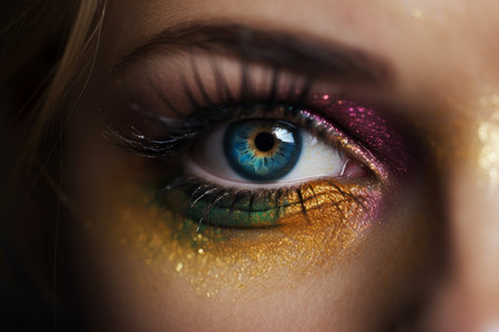 eye makeup art. woman model. Generate AIの素材