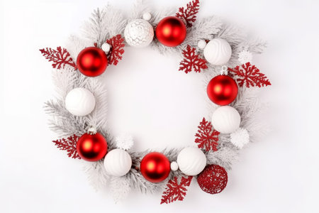 round christmas frame. round design. Generate AIの素材