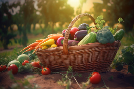 fresh green vegetables. food fresh. Generate AIの素材