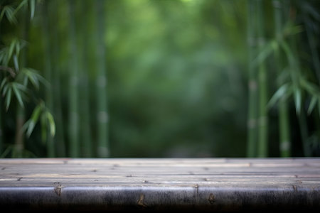 Green bamboo stems garden. floral nature. Generate AIの素材