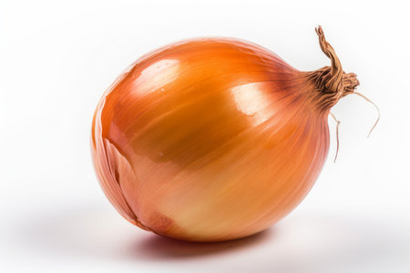 Ripe onion isolated. Cooking fresh. Generate AIの素材