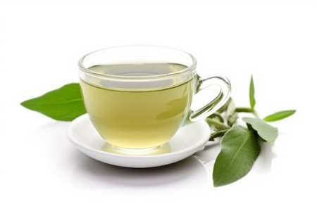 Aromatic tea cup plant. Organic teacup. Generate AIの素材