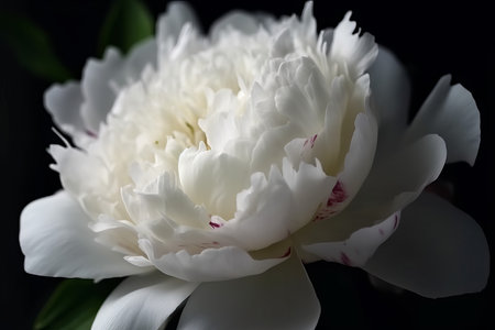 white peony flower. floral blossom. Generate AIの素材