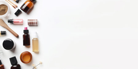 natural cosmetic banner. herbal aroma. Generate AIの素材