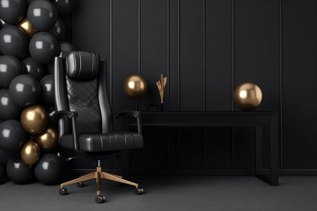 Boss day chair background. Furniture modern chair. Generate AIの素材