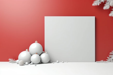 christmas day background frame. xmas season. Generate AIの素材
