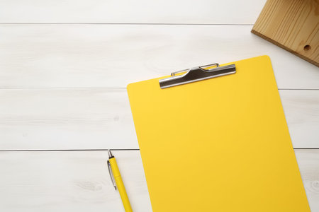 yellow file paper. report design. Generate AIの素材