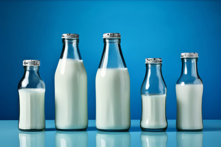 glass bottle milk. cow dairy fresh. Generate AIの素材