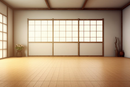 Judo room. Room baby kimono. Generate AIの素材