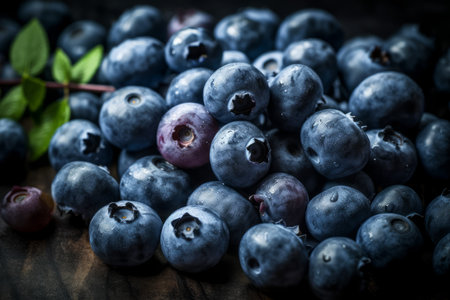 blueberry background fruit. food raw. Generate AIの素材