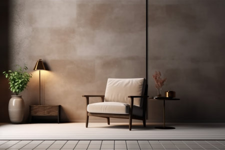 Modern interior design private. luxury inside. Generate AIの素材