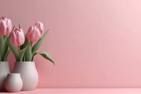mother day flower vase. mom card. Generate AIの素材