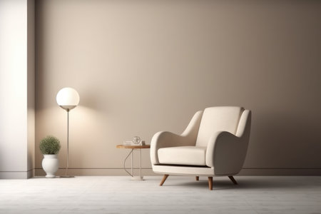 Modern interior design armchair. apartment style. Generate AIの素材