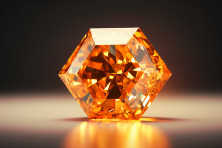 orange diamond. carat gem stone. Generate AIの素材