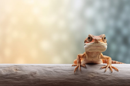 Lizard mockup colorful background. skin eye. Generate AIの素材