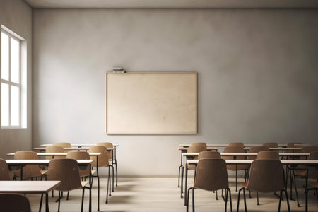 Lecture class mockup background. education college. Generate AIの素材