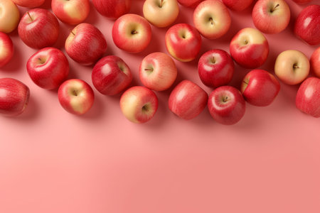 Apple healthy background. diet nutrition. Generate AIの素材