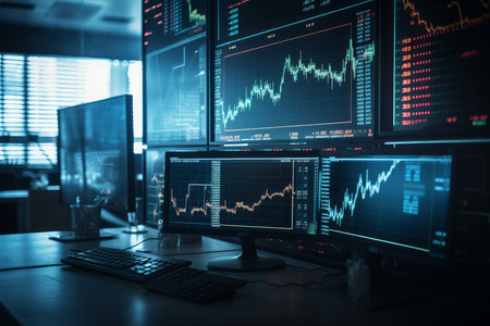 analytical department data. digital data. Generate AIの素材