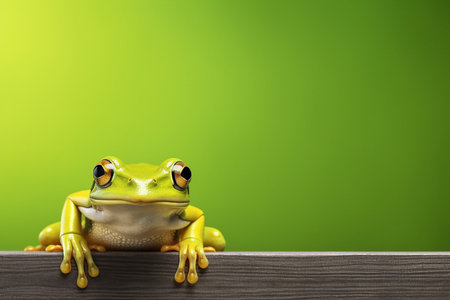 Frog reptile smile. wild animal. Generate AIの素材