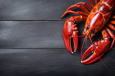 Crayfish background. Fresh cooked spicy. Generate AIの素材