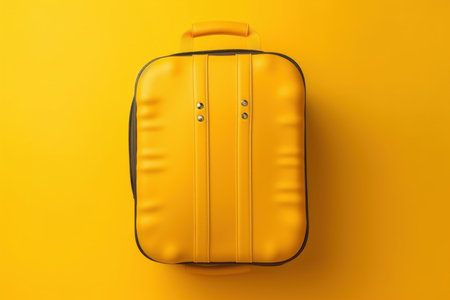 Yellow travel personal bag. fashion summer. Generate AIの素材
