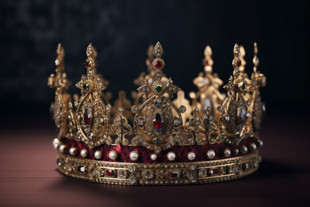 royal crown. Prince queen ceremony. Generate AIの素材