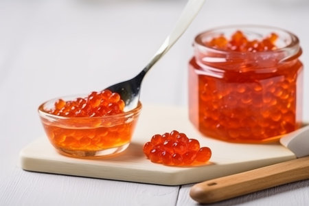Red caviar food. salmon seafood. Generate AIの素材