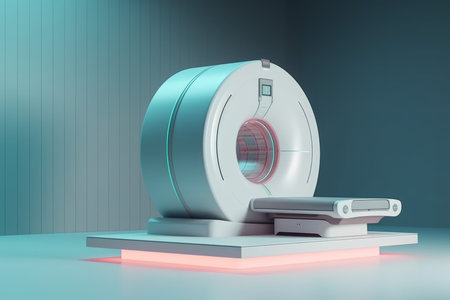 magnetic resonance scan. test scanner. Generate AIの素材