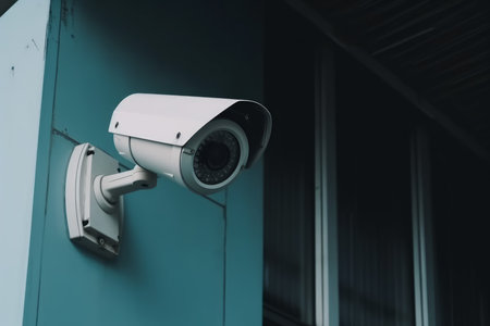 security camera cctv. safety street. Generate AIの素材