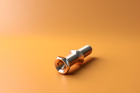 screw bolt mockup. metallic tool. Generate AIの素材