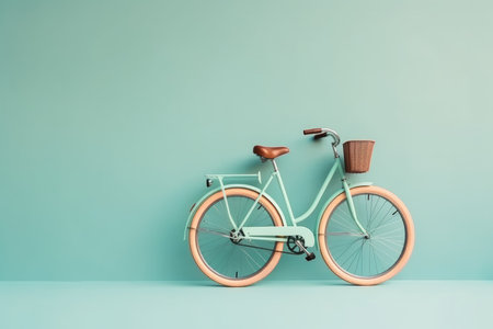 Bicycle background. Modern old art. Generate AIの素材