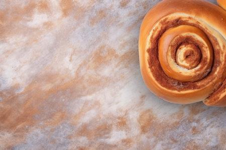 Cinnamon roll bun. bakery bread. Generate AIの素材