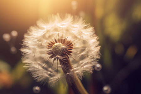 Dandelion plant. spring plant nature. Generate AIの素材