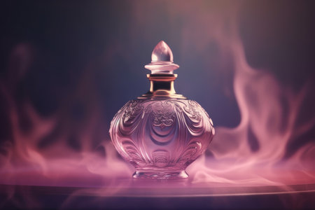 perfume bottle. glass spray beauty. Generate AIの素材