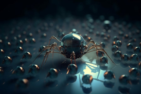 Nano bot. medical future science. Generate AIの素材