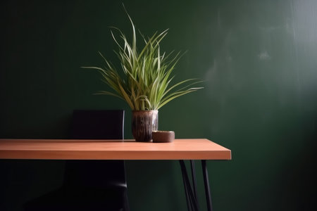office table plant pot. Room interior. Generate AIの素材