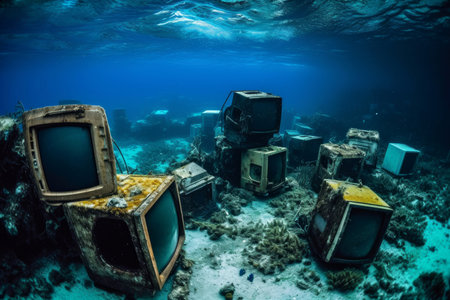 old rusty computers. vintage server. Generate AIの素材