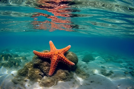 starfish sea. ocean star tropical. Generate AIの素材