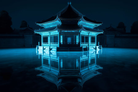 temple render. tower travel asian. Generate AIの素材