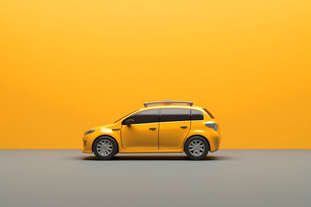 unmanned taxi car vehicle. app service. Generate AIの素材