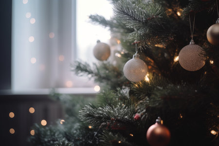 christmas tree light. package decor. Generate AIの素材