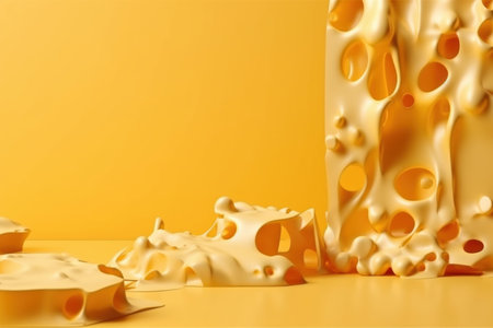 Melted cheese background. natural organic. Generate AIの素材