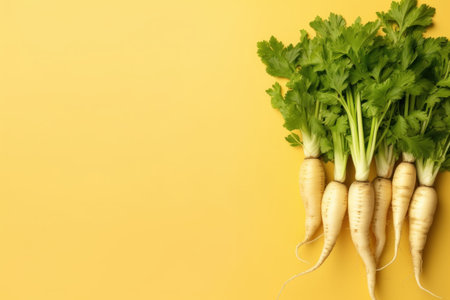Parsnip mockup background. Cooking dinner. Generate AIの素材