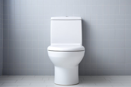 White minimalist toilet. ceramic room style. Generate AIの素材