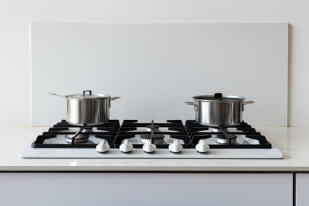 Stovetop kitchen cooking. fire heat energy. Generate AIの素材